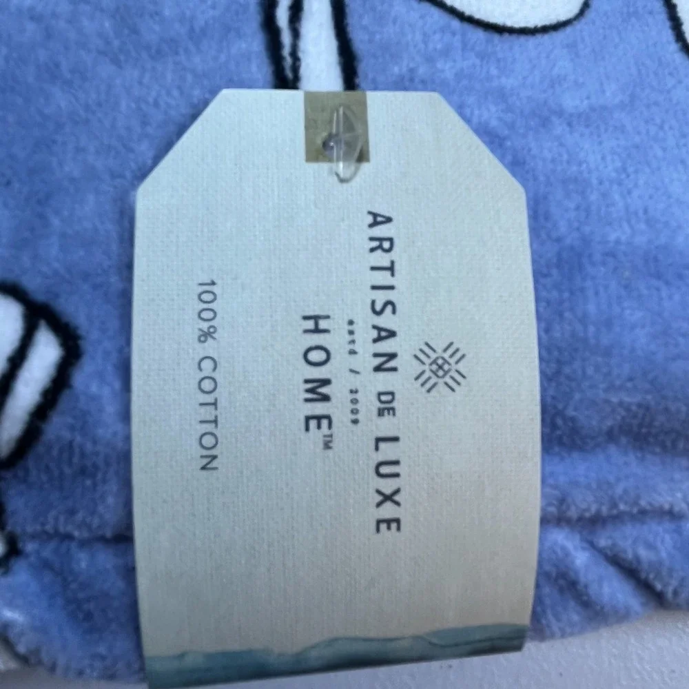 Artisan de Luxe Dog Print Towel 3 Piece Set Bath Hand Washcloth 100% Cotton New